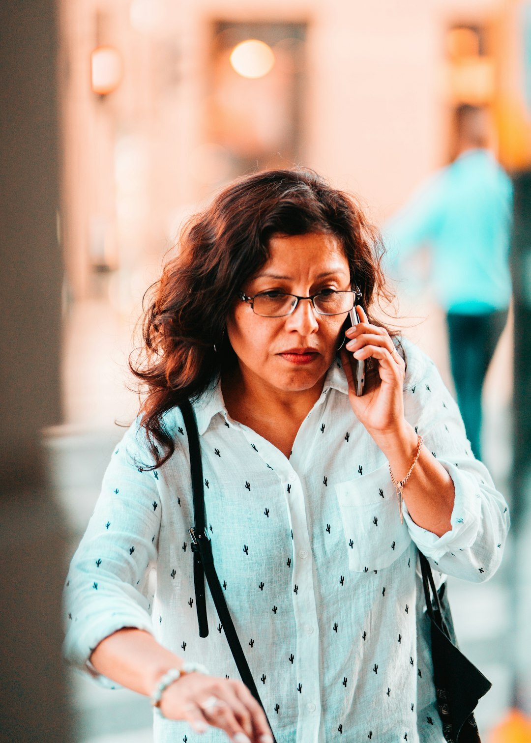 young woman on phone