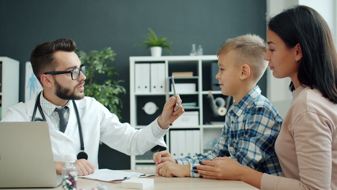 family discussing insurance